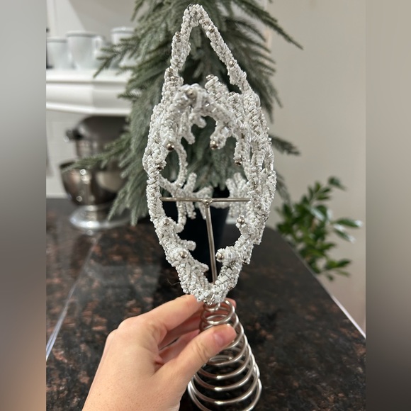 Art Deco beaded star for Christmas tree - Picture 4 of 4